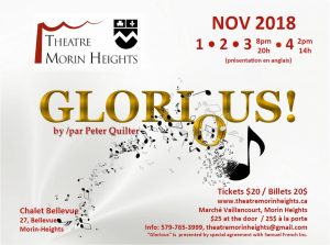 Glorious poster Theatre Morin Heights