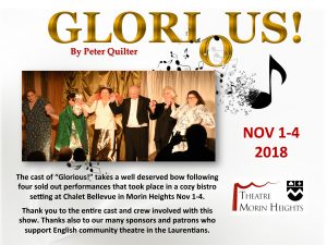 Theatre Morin Heights Glorious Thank You